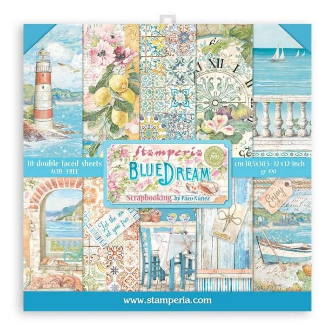 Stamperia Blue Dream 30 x 30 cm papiercollectie